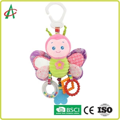 लड़कियों और लड़कों के लिए पीला बतख बेबी आलीशान खड़खड़ 8x25cm