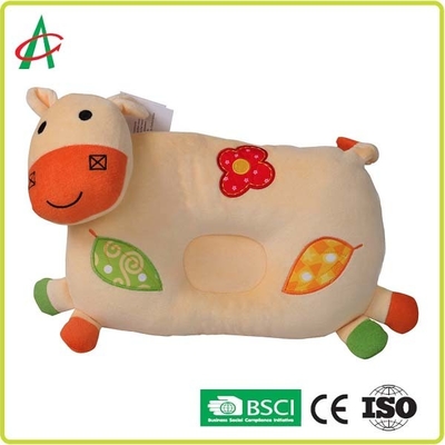 पॉलिएस्टर फाइबर आलीशान गाय तकिया, 28cmx22cm बाल पशु तकिए