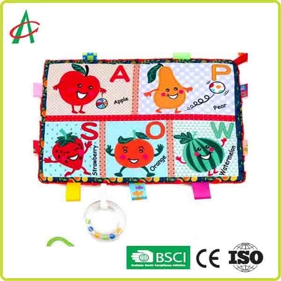 BSCI 29.7x21cm बेबी कम्फर्ट खिलौना अल्ट्रा सॉफ्ट प्लश फल और पशु मुद्रण